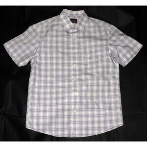 UNTUCKit Slim Fit- Wrinkle Free Men's Short Sleeve‎ Button Up Shirt Size Medium